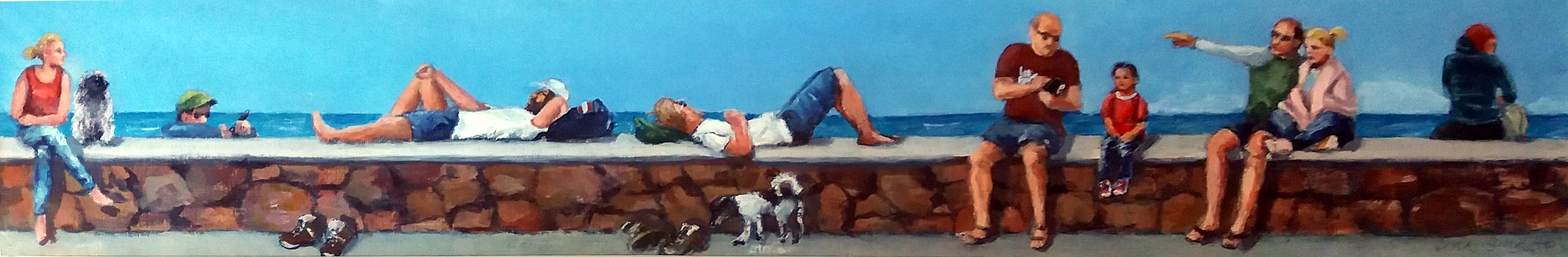 Vilostund. Akryl 72x15 cm. I privat ägo.